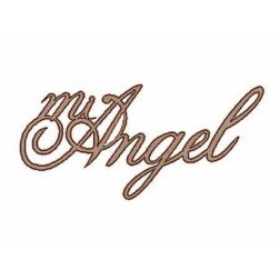 My angel. Frase decorativa de cartón. CART-13. Dayka Trade | L'aura Bella