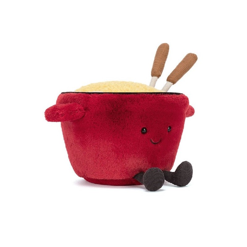 Amuseables Cheese Fondue Feliz. Peluche Jellycat. A4MSL | L'aura Bella