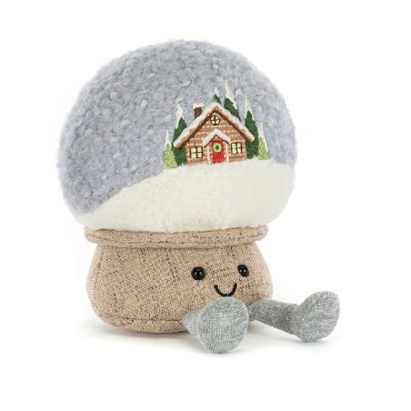 Amuseables Snow Globe Feliz. Peluche Jellycat. A4SG | L'aura Bella