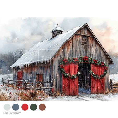 Cranberry Cabin. A4 Decoupage. Redesign. 678326 v| L'aura Bella