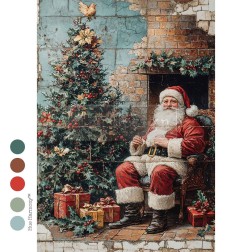 Cozy Claus Corner. A4 Decoupage Redesign. 678418 | L'aura Bella