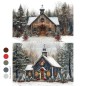 Christmas In The Woods. A4 Decoupage. Redesign. 678456