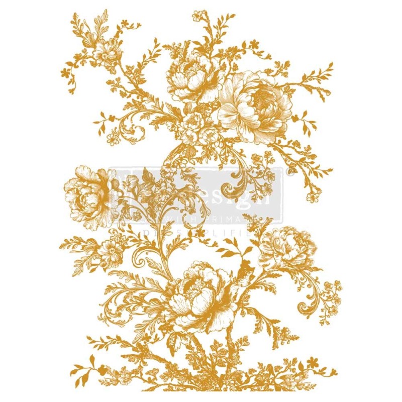 Églantine Elegance, Gold Foil KACHA REDESIGN TRANSFERS® | L'aura Bella