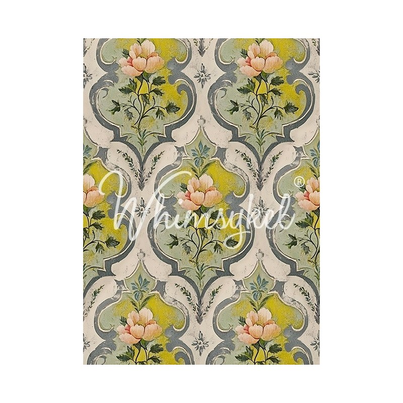 Romantic Fleurs.  Papel Tisú Decoupage. Whimsykel Designs | L'aura Bella