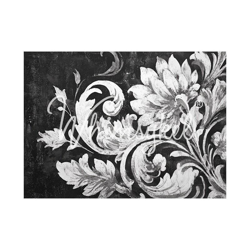 Noir Brocade Reverse. Papel Decoupage Whimsykel Designs | L'aura Bella
