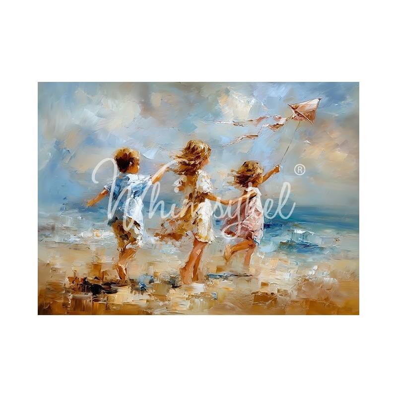 Fly a Kite. Papel Tisu Decoupage. Whimsykel Designs | L'aura Bella