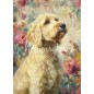 Golden Doodle. Papel Tissue para Decoupage. Whimsykel Designs
