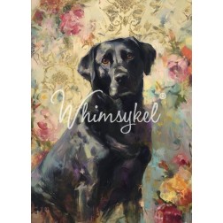 Labrador Negro. Papel Tisú Decoupage. Whimsykel Designs | L'aura Bella