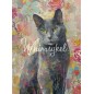 Gato Gris. Papel Tissue para Decoupage. Whimsykel Designs