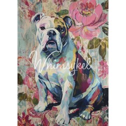 Bulldog Inglés Papel Tisú Decoupage Whimsykel Designs | L'aura Bella