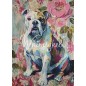 Bulldog Inglés, perro. Papel Tissue para Decoupage. Whimsykel Designs