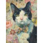 Gato Tuxedo, gato bicolor. Papel Tissue para Decoupage. Whimsykel Designs