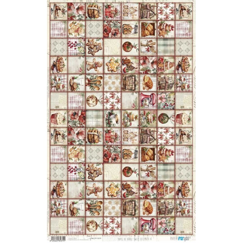 Sweet December IV. Papel arroz 54x33cm. PFY15379| L'aura Bella