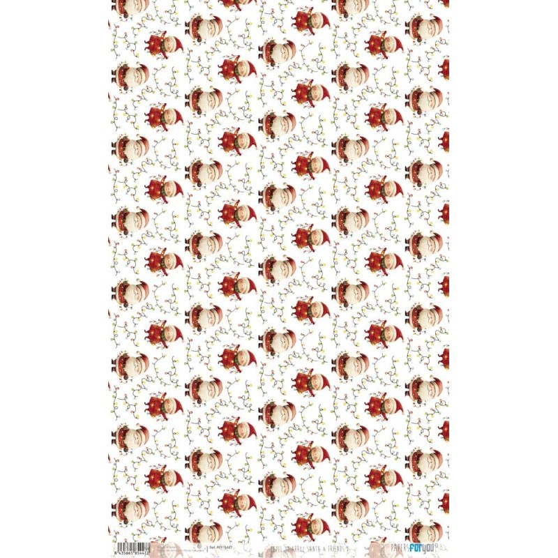 Santa and Friends V. Papel arroz. 54x33cm. PFY15447 | L'aura Bella