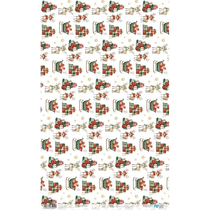 Santa and Friends VII. Papel arroz. 54x33cm. PFY15449 | L'aura Bella