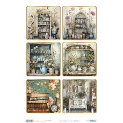 Still Life: Furniture II. Papel arroz. 54x33cm. PFY15247 | L'aura Bella