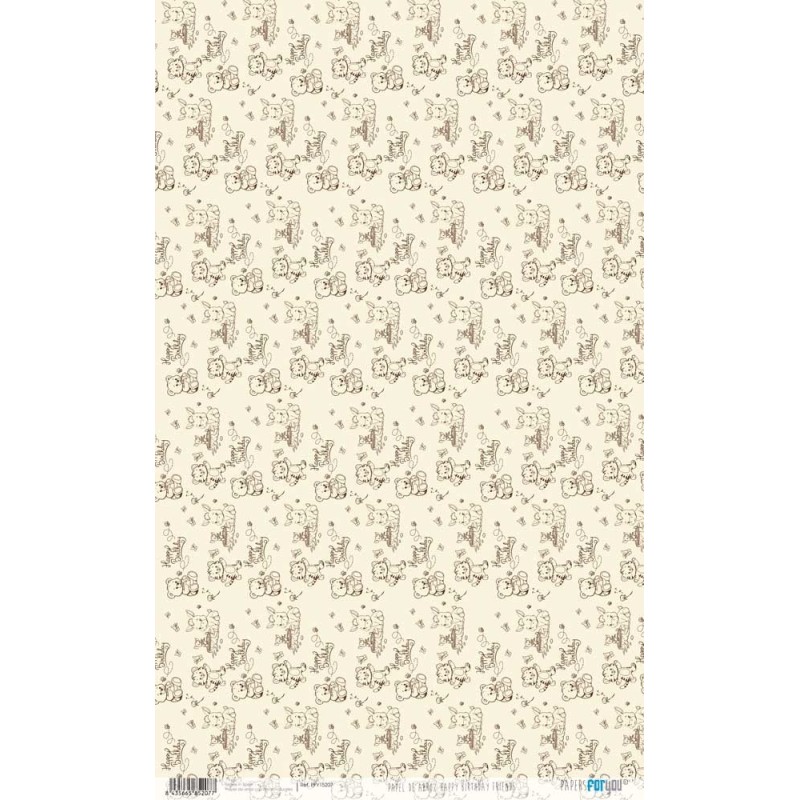 Happy Birthday: Friends. Papel arroz. 54x33cm. PFY15207 | L'aura Bella