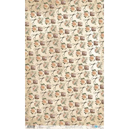 L'Atelier, costura. Papel de arroz. 54x33cm. PFY13739 | L'aura Bella