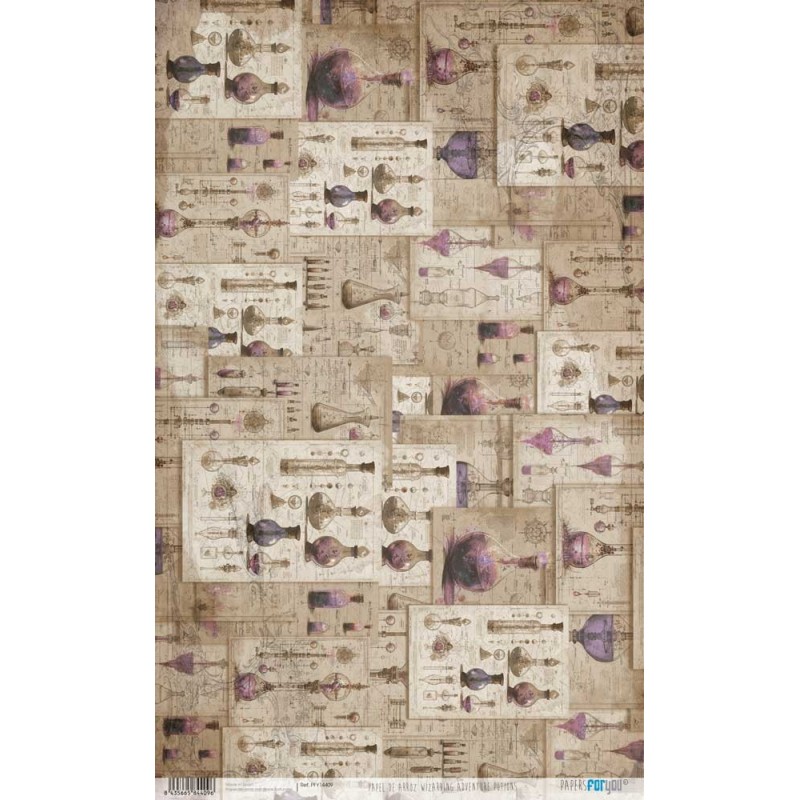 Wizarding Adv. Potions. Papel arroz. 54x33cm. PFY13265 | L'aura Bella