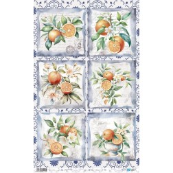 Oranges III. Papel de arroz. 54x33cm. PFY14213 | L'aura Bella