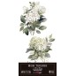 Hortensias. Decorative Transfers 15x30cm 6″x 12″. 4 Hojas. PFY-14767