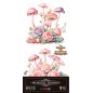 Blushrooms. Decorative Transfers 15x30cm 6″x 12″. 4 Hojas. PFY-14627