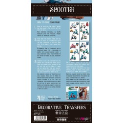 Scooter II. Decorative Transfers. 15x30cm. PFY-14631 | L'aura Bella