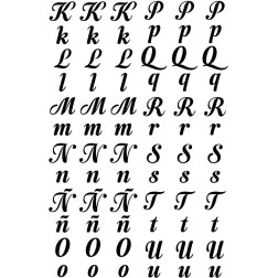 Abecedario. Decorative Transfers. 20x30cm. PFY-15234 | L'aura Bella
