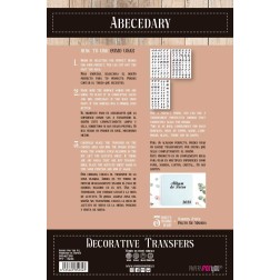 Abecedario. Decorative Transfers. 20x30cm. PFY-15234 | L'aura Bella