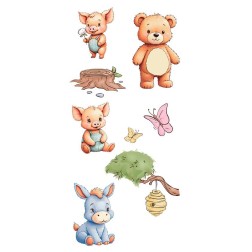 Happy Birthday. Decorative Transfers 15x30cm. PFY-15229 | L'aura Bella