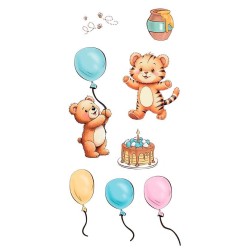 Happy Birthday. Decorative Transfers 15x30cm. PFY-15229 | L'aura Bella