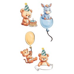 Happy Birthday. Decorative Transfers 15x30cm. PFY-15229 | L'aura Bella