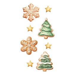 Santa & Friends. Decorative Transfers 15x30cm PFY-15431 | L'aura Bella