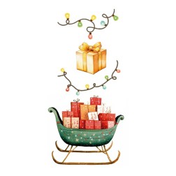 Santa & Friends. Decorative Transfers 15x30cm PFY-15431 | L'aura Bella