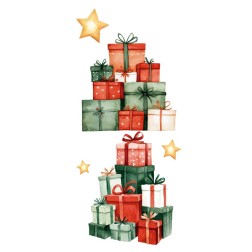 Santa & Friends. Decorative Transfers 15x30cm PFY-15431 | L'aura Bella