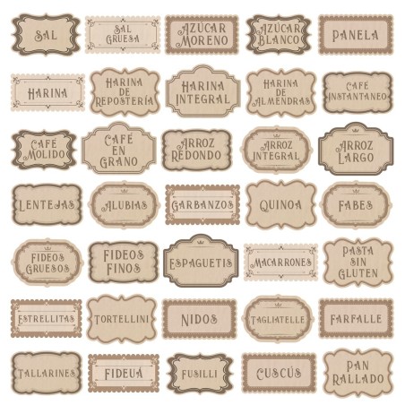 Etiquetas de Cocina. Transfers 2 Hojas 30x30cm PFY15468 | L'aura Bella