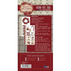 Sweet December. Rub On Transfers 2 Hojas. PFY-15367 | L'aura Bella