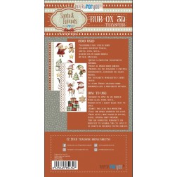 Santa & Friends. Rub On Transfers 2 Hojas. PFY-15434 | L'aura Bella