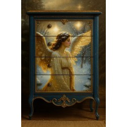 Christmas Angel A1. Papel Decoupage Mint by Michelle | L'aura Bella