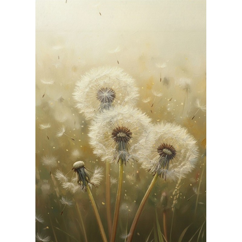 Dandelion A1. Papel Decoupage Mint by Michelle | L'aura Bella