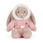 Bashful Bunny "Snow Suit", conejita con mono de esquí. Peluche Jellycat. BAS2BSKI
