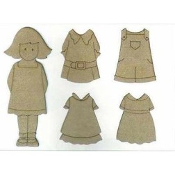 Niña con vestidos. 74-INF. Dayka Trade