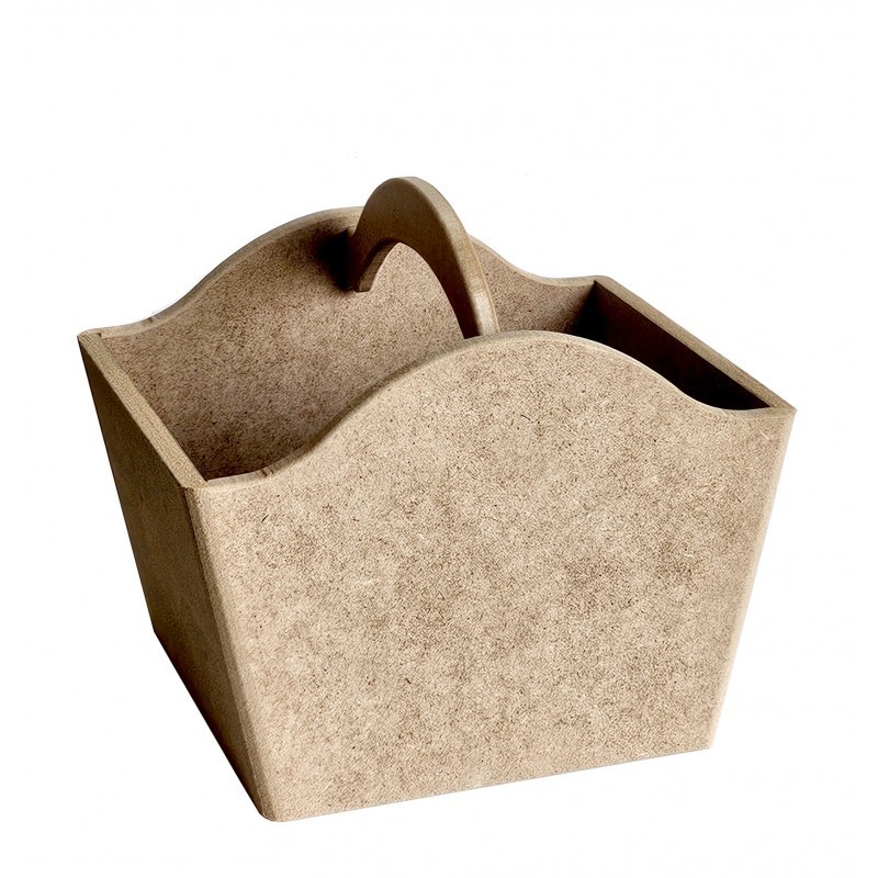 Cesta con asa DM 20x18x16cm. Cadence