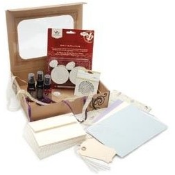 Kit. BIRTHDAY -GLIMMER CARD KIT. TATTERED ANGELS. Kit para hacer invitaciones de cumpleaños con glimmer