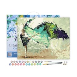 Pintar por números: Bailarina Moderna. En Bastidor | L'aura Bella