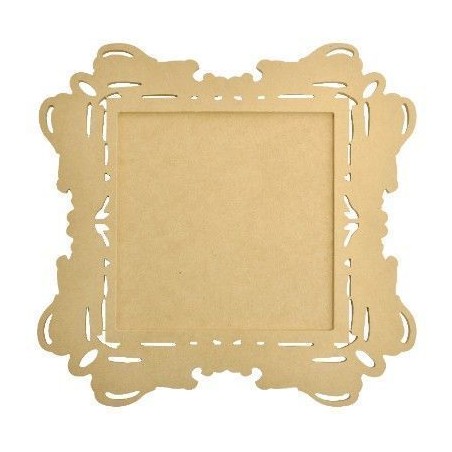 Marco ornado de madera. 14" (35,56cm)