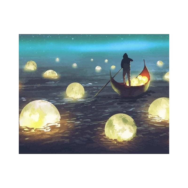 Pintar por números: Recogiendo Luz. 40 x 50 cm. Lienzo sobre Bastidor. Figured'Art Pintar por números: Recogiendo Luz. 40 x 50 cm. Lienzo sobre Bastidor. Figured'Art