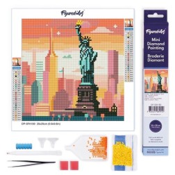 Diamond Painting: Skyline de Nueva York. 25 x 25 cm | L'aura Bella