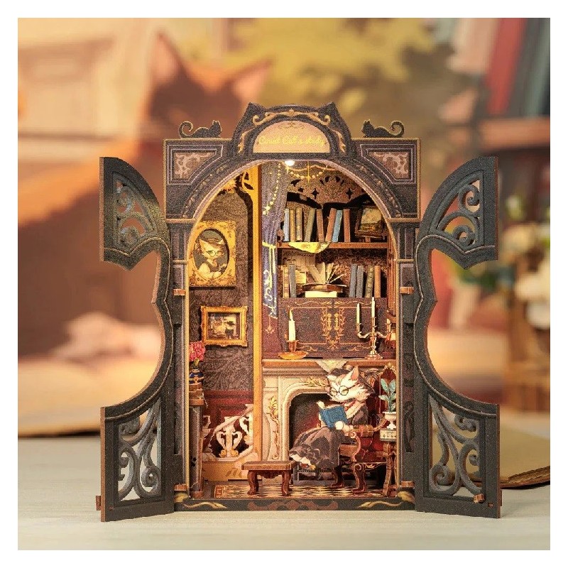 Book Nook: Estudio del Conde Gato. Figured'Art. Book Nook: Estudio del Conde Gato. Figured'Art.