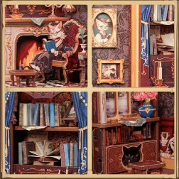 Book Nook: El Estudio del Conde Gato. Figured'Art. | L'aura Bella